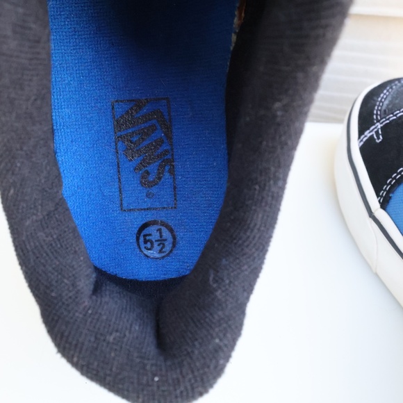 Vans Old Skool Blue Black Sneakers Youth Size 5.5 - Picture 9 of 10